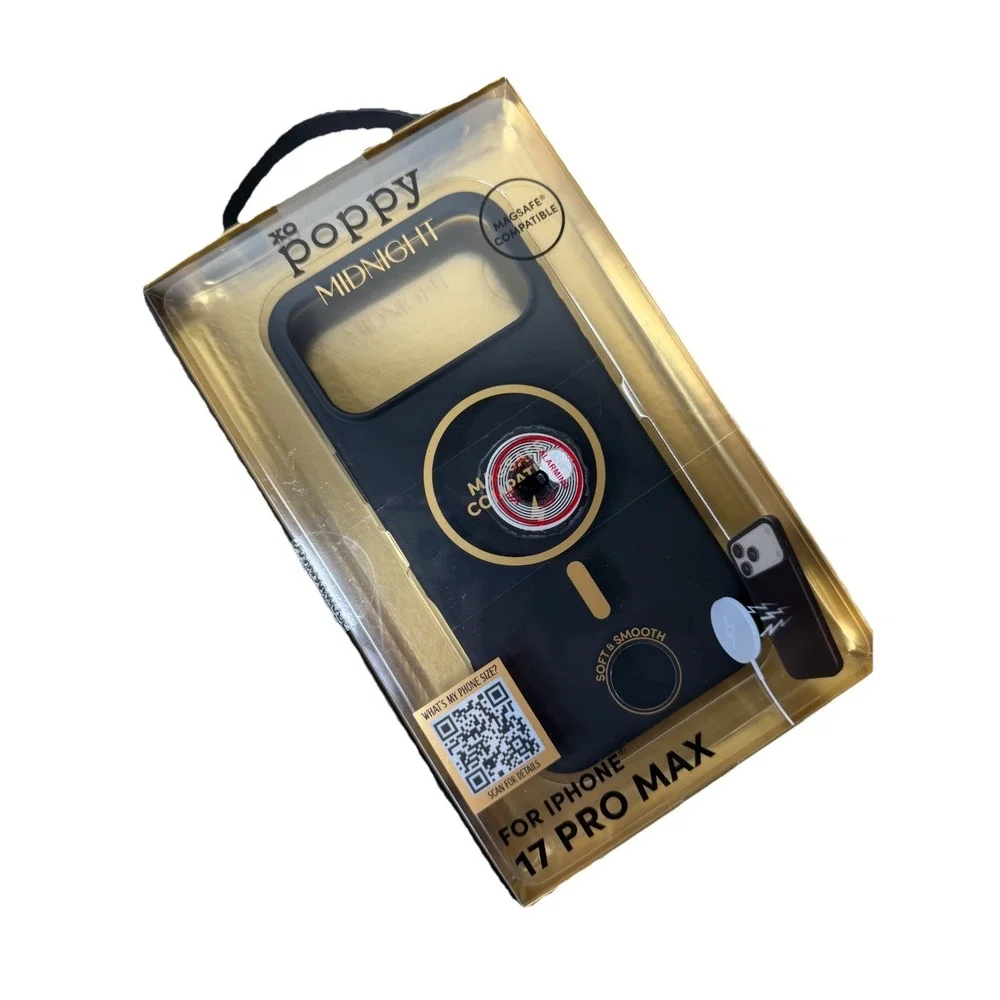 XO Poppy iPhone 17 Pro Max Midnight Black Magsafe Compatible Cellphone Case